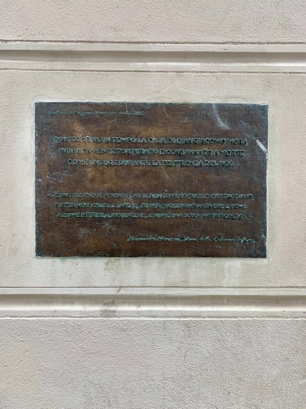 monumento a ricordo della colonna infame